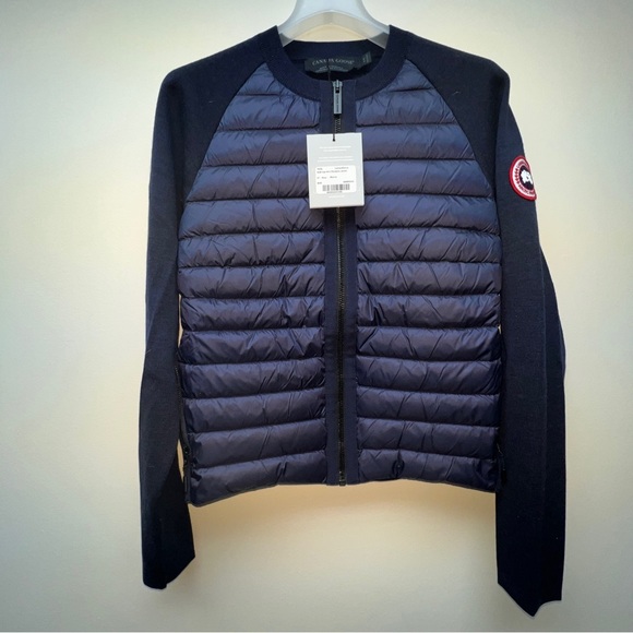 CANADA GOOSE HyBridge Knit Packable Jacket IN Navy NWT size XS - Picture 5 of 13